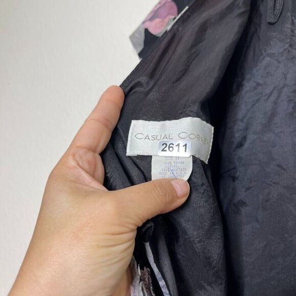 90’s Y2K Midi Dress Vintage Size 14 Chiffon Floral Romantic Fairy Whimsigoth - Picture 4 of 9